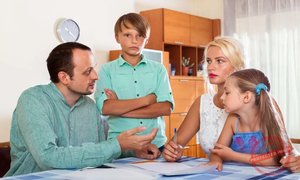 Child support lawyer discussing child support payment case