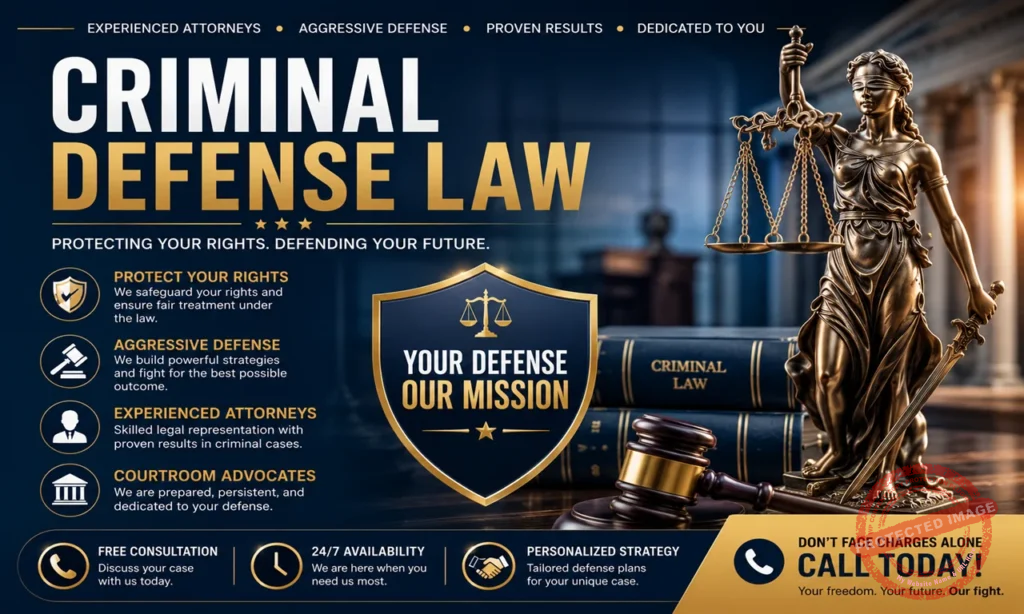 Criminal defense lawyer providing strong legal representation to protect defendants in criminal cases
