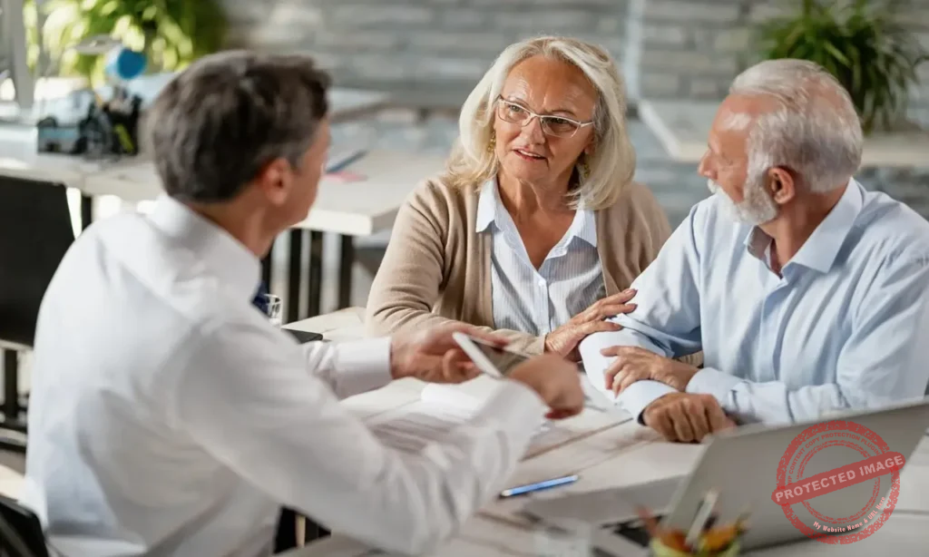 Probate attorney reviewing estate documents and inheritance paperwork