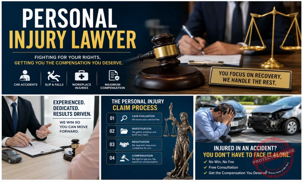 Personal injury lawyer providing professional legal help for accident victims seeking compensation