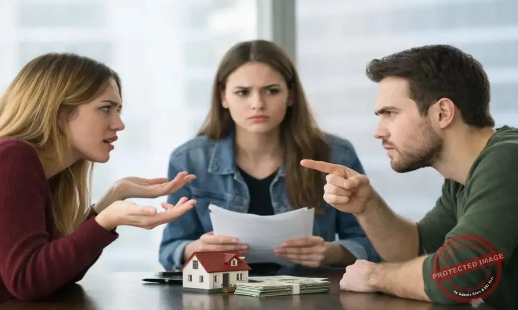 Inheritance dispute lawyer reviewing estate and beneficiary documents